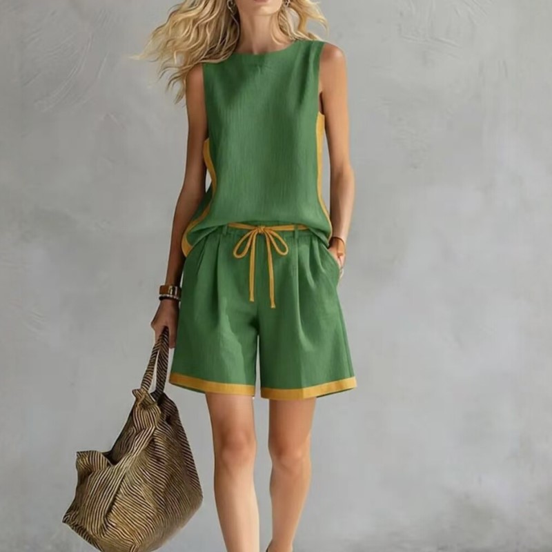 Summer Clothing Girls - 2026 Summer New Sleeveless Vest Shorts