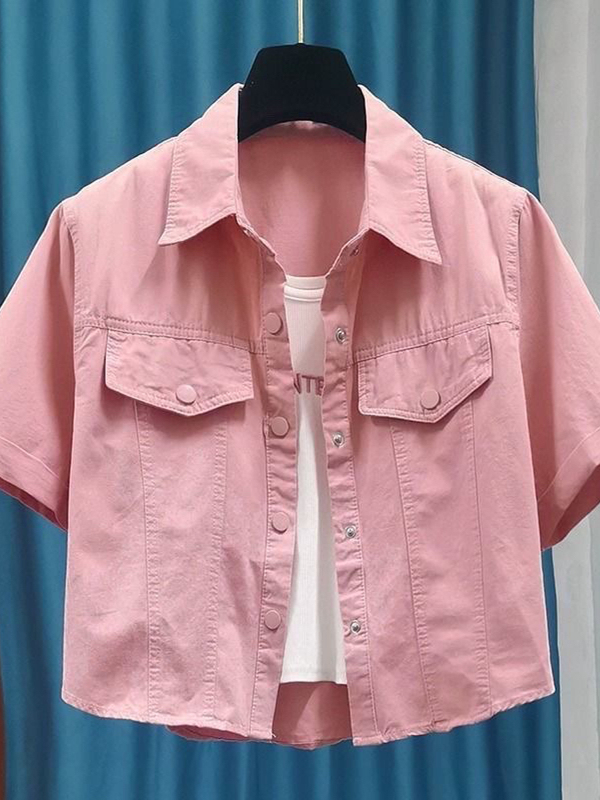 Summer Clothing Work - Korean Style Summer Short Sleeve Shirt