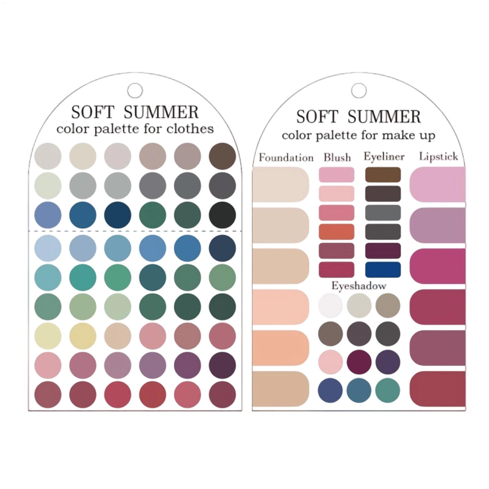 Summer Clothing Guide - Soft Summer Color Palette Card 2