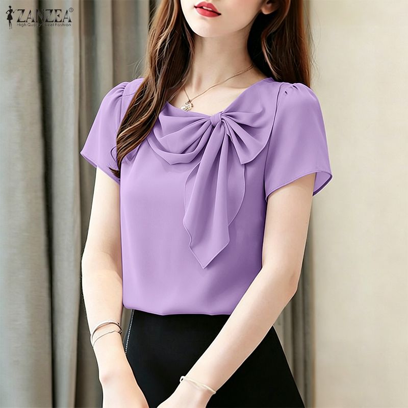 Summer Clothing Work - 2026 Summer Blouse ZANZEA Women O