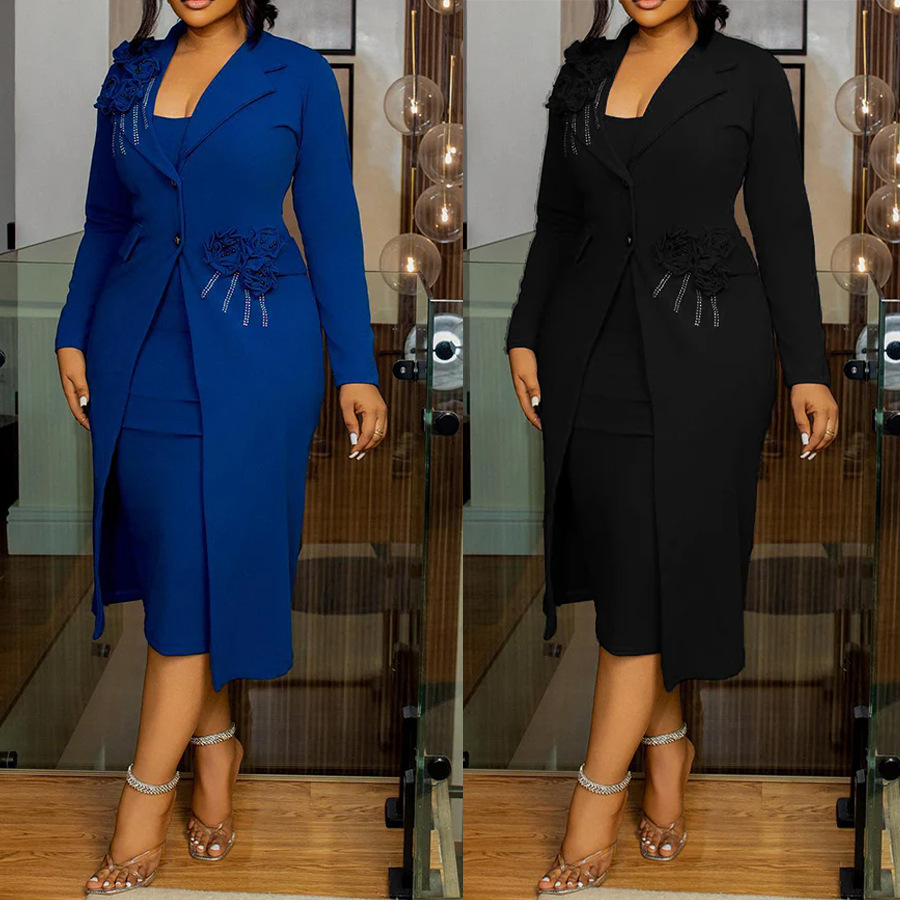 Summer Clothing Work - Women Dress Sets Two Pieces Set