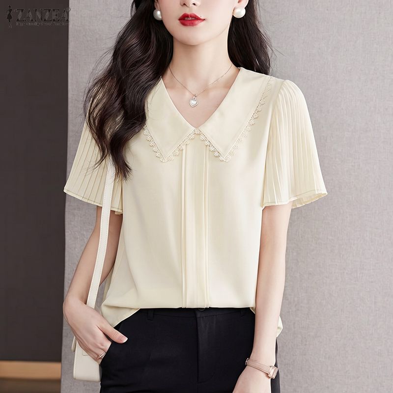 2026 ZANZEA Summer Elegant V N - Summer Clothing Work recension och pris