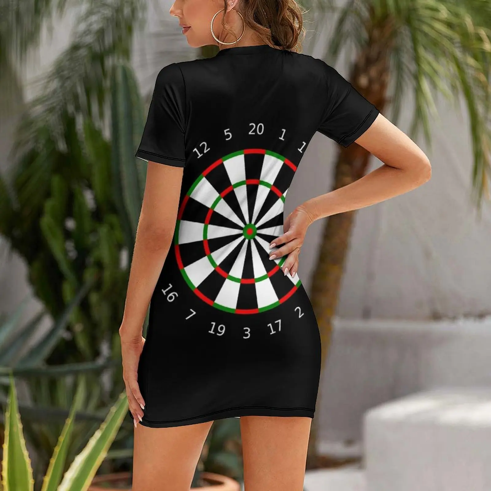 dart board black Short-Sleeved - Summer Clothing Trends 2025 Women'S recension och pris
