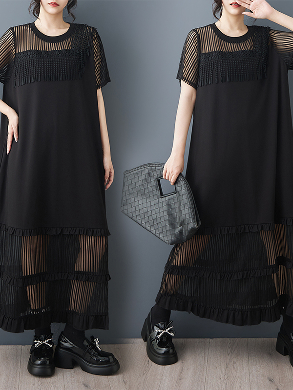 Loose Fit Dark Design Tassel   - Summer Clothing Label recension och pris