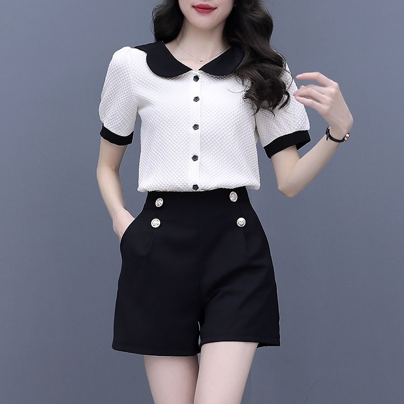 Contrast Color Button Short Se - Summer Clothing Trends 2025 Women'S recension och pris