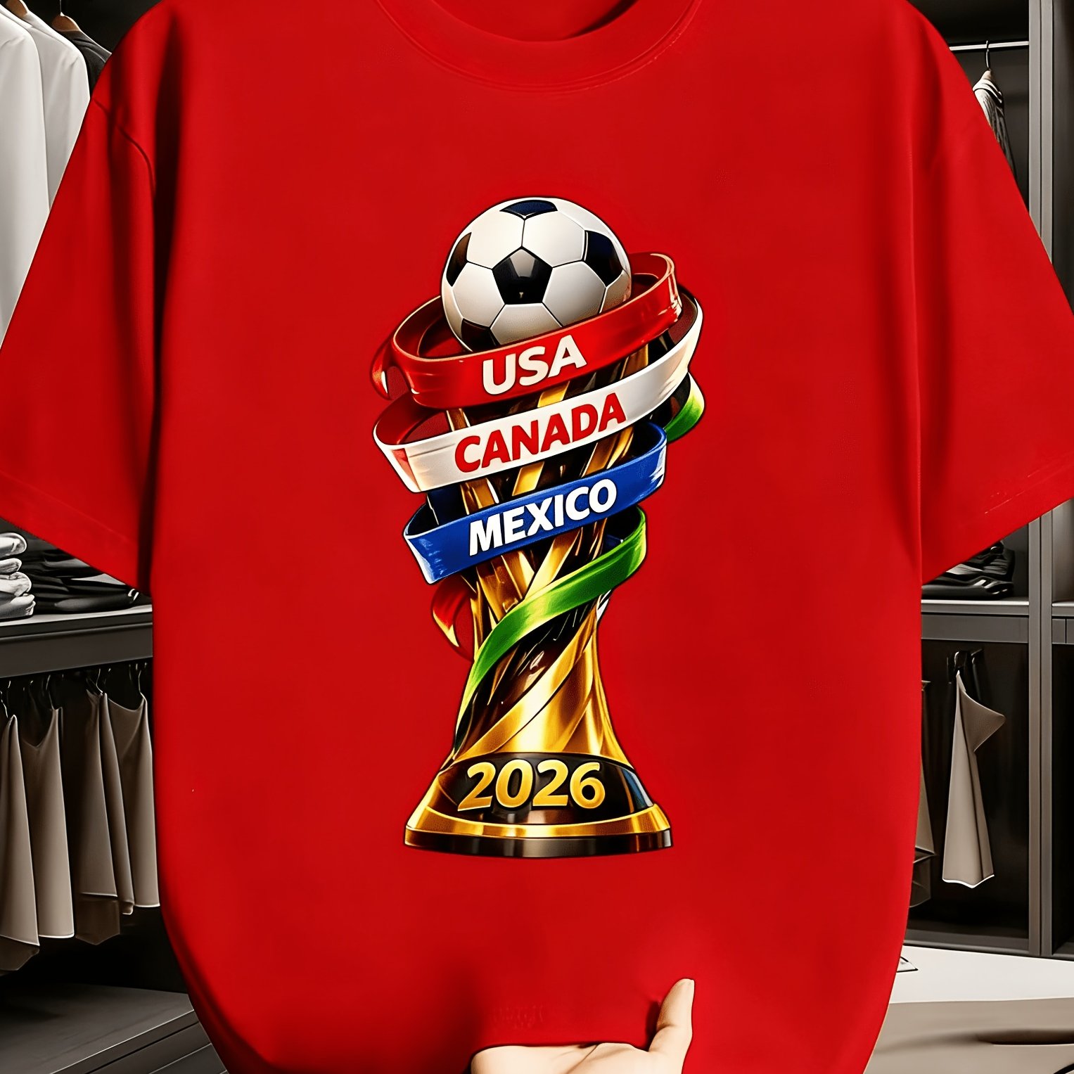 2026 USA Canada Cup Fun Print  - Summer Clothing Essentials Men recension och pris