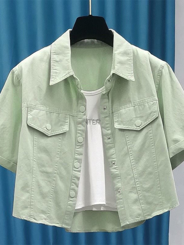 Korean Style Summer Short Slee - Summer Clothing Work recension och pris