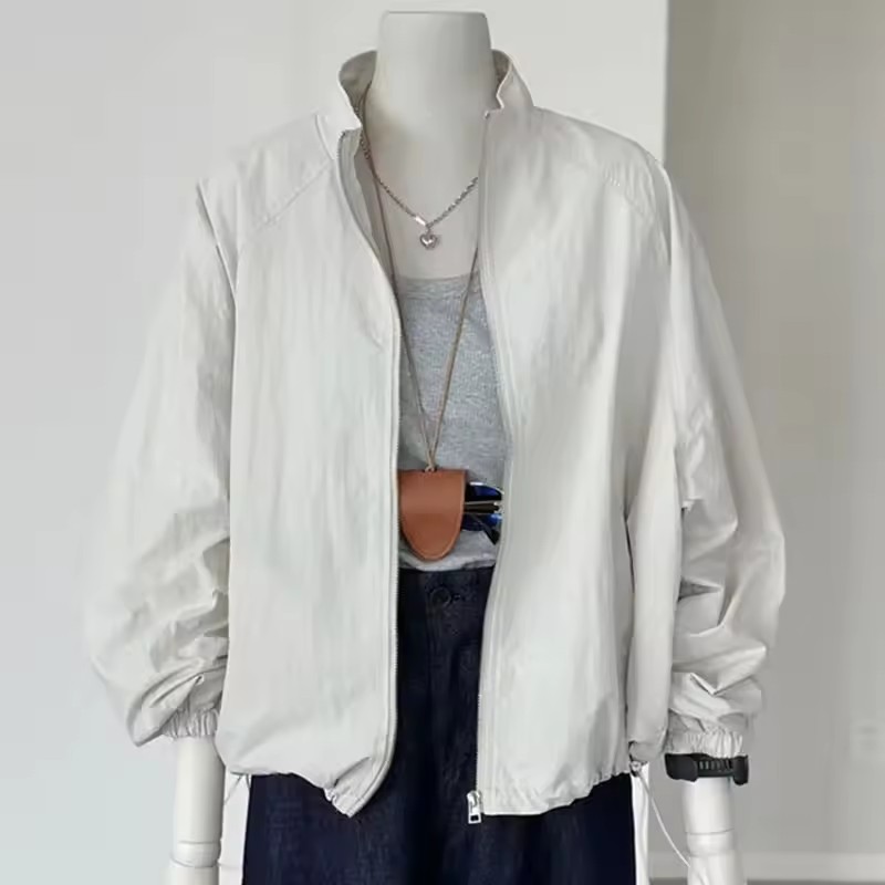 Korean Women Long Sleeved Suns - Crew Clothing Summer Jacket recension och pris