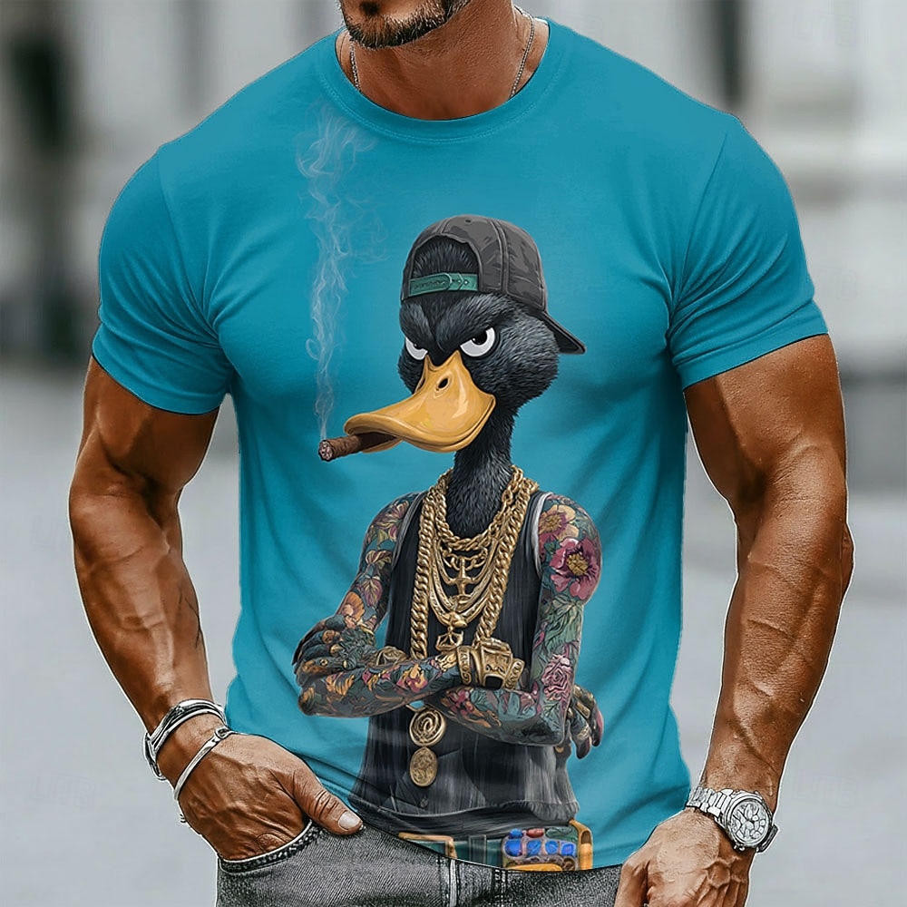 Funny 3D Grumpy Black Duck in  - Crew Clothing Summer Jacket recension och pris