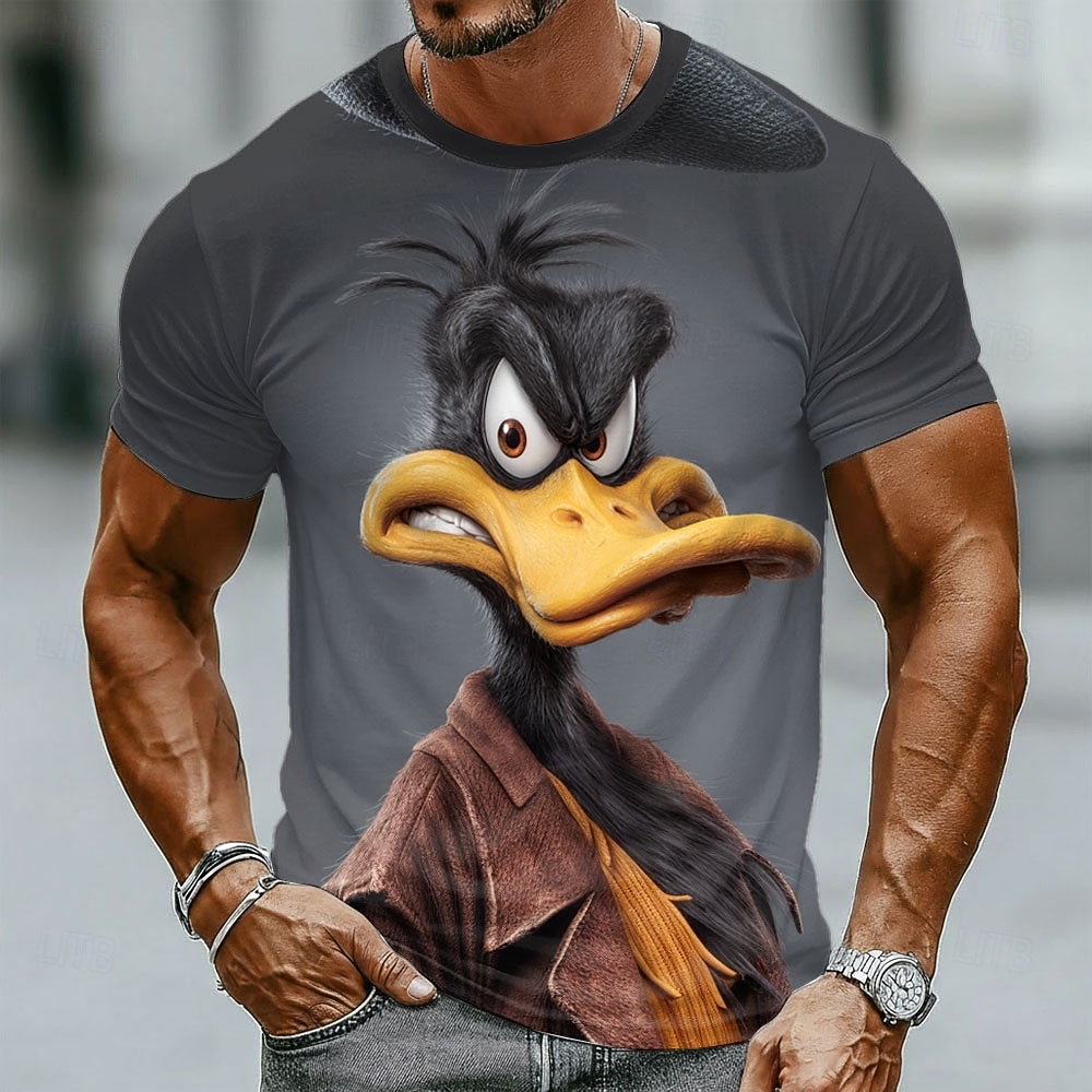 Funny 3D Grumpy Black Duck in  - Crew Clothing Summer Jacket recension och pris