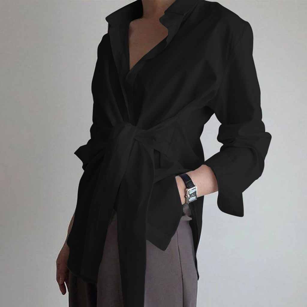 Blouses Women Tops Shirts Turn - Summer Clothing Work recension och pris
