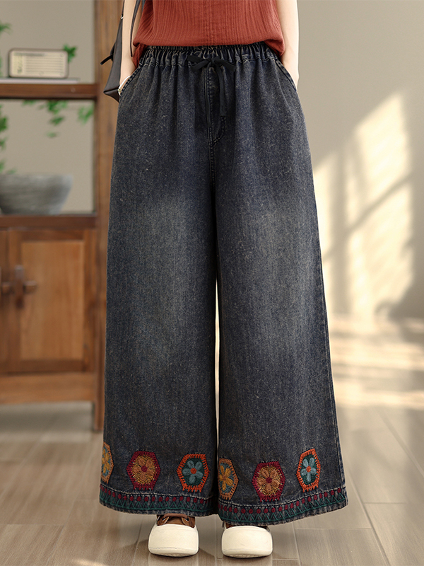 Retro Washed Embroidered Strai - Summer Clothing Label recension och pris