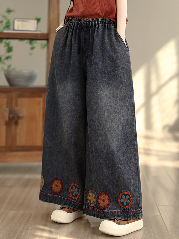 Retro Washed Embroidered Strai - Summer Clothing Label recension och pris