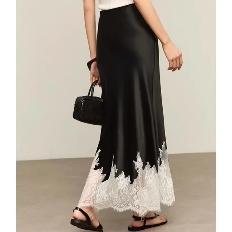 Fairy Lace-Trim Midi Skirt Hig - Summer Clothing Trends 2025 Women'S recension och pris