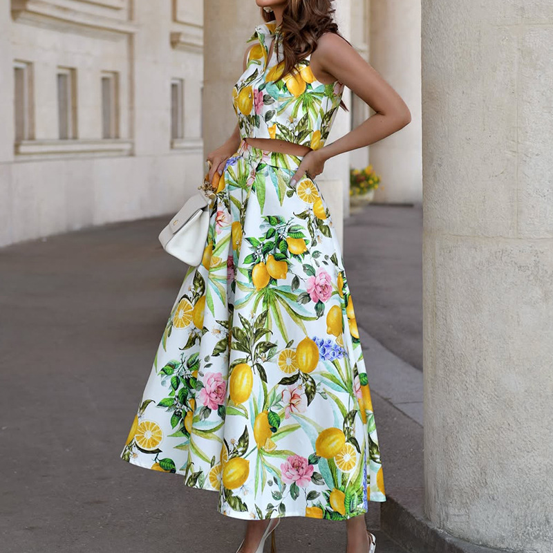 Women's Fashion Lemon Print Sl - Summer Clothing Girls recension och pris