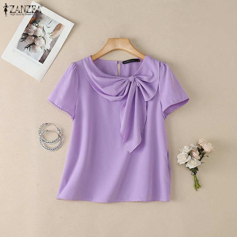 2026 Summer Blouse ZANZEA Wome - Summer Clothing Work recension och pris