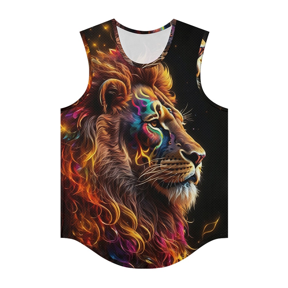 Men Vests Trendy Aura Lion Ani - Summer Clothing Essentials Men recension och pris