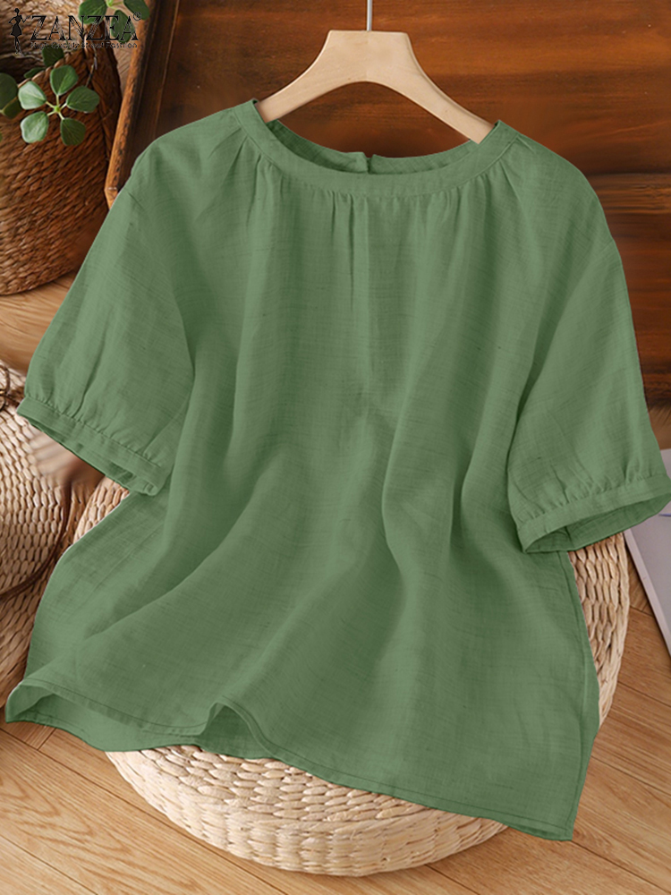 2025 ZANZEA Summer Blouses Wom - Summer Clothing Work recension och pris