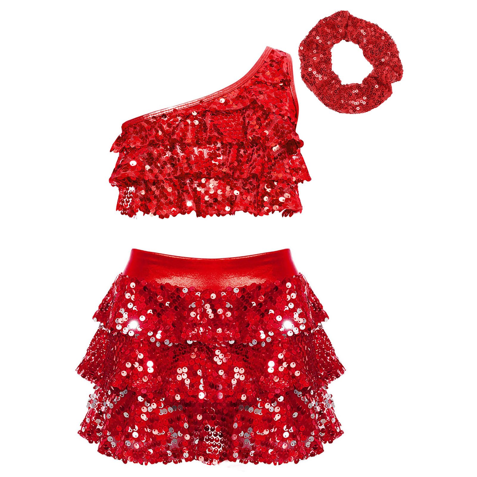 Kids Girls Shiny Sequins Latin - Summer Clothing Girls recension och pris