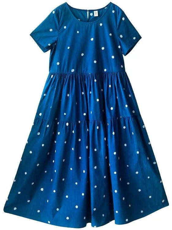 Blue Pure Cotton Floral Print  - Summer Clothing Label recension och pris