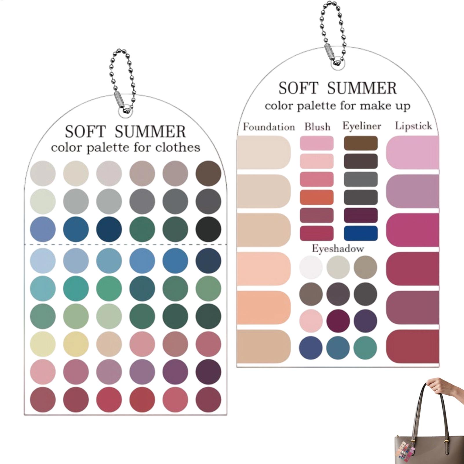 Summer Color Palette Card 2PCS - Summer Clothing Guide recension och pris